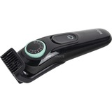 Braun BeardTrimmer 3 BT3411 Batterie 40 2 cm Noir, Vert, Tondeuse à barbe Noir/Menthe, Lavable, Batterie, Noir, Vert