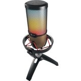 CHERRY UM 9.0 PRO RGB Noir, Cuivre Microphone de table Noir/cuivre, Microphone de table, 24 bit, 192 kHz, 122 dB, Avec fil, USB