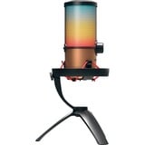 CHERRY UM 9.0 PRO RGB Noir, Cuivre Microphone de table Noir/cuivre, Microphone de table, 24 bit, 192 kHz, 122 dB, Avec fil, USB