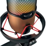 CHERRY UM 9.0 PRO RGB Noir, Cuivre Microphone de table Noir/cuivre, Microphone de table, 24 bit, 192 kHz, 122 dB, Avec fil, USB