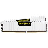 Corsair 16 Go DDR4-3200 Kit, Mémoire vive Blanc, CMK16GX4M2E3200C16W, Vengeance LPX, XMP 2.0