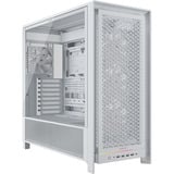 Corsair FRAME 5000D RS boîtier midi tower Blanc | 4x USB-A | 1x USB-C | RGB | Verre Trempé
