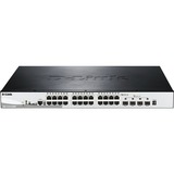 D-Link DGS-1510-28XMP Géré L2/L3 Gigabit Ethernet (10/100/1000) Connexion Ethernet, supportant l'alimentation via ce port (PoE) Noir, Gris, Switch Géré, L2/L3, Gigabit Ethernet (10/100/1000), Full duplex, Connexion Ethernet, supportant l'alimentation via ce port (PoE), Grille de montage