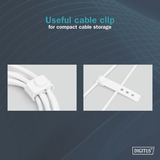 Digitus AK-600108-020-W, Câble Blanc