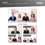 Digitus Barre vidéo tout-en-un 4K Mini, Système de conférence Noir