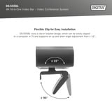 Digitus Barre vidéo tout-en-un 4K Mini, Système de conférence Noir