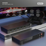 Digitus Commutateur HDMI 8K, 4x1, Switch HDMI Noir