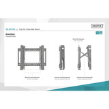 Digitus DA-90446, Support de moniteur Noir