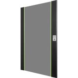 Digitus Porte avant en verre pour armoire murale 19" 20HE série Unique, Panneau avant Noir