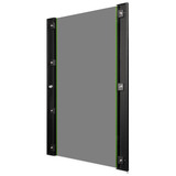 Digitus Porte avant en verre pour armoire murale 19" 20HE série Unique, Panneau avant Noir