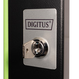 Digitus Porte avant en verre pour armoire murale 19" 20HE série Unique, Panneau avant Noir
