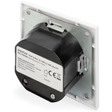 Digitus Prise encastrée, avec ports USB A et USB-C, Prise de courant Blanc