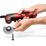 EINHELL Outil multifonction sans fil Power X-Change TE-MG 18/1 Li-Solo, 18 volts, Outil de multi fonction Rouge/Noir