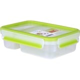 Emsa 518103 gamelle Boîte de rangement alimentaire 0,6 L Polypropylène (PP), Élastomère thermoplastique (TPE) Vert, Transparent 1 pièce(s), Lunch-Box Vert clair/transparent, Boîte de rangement alimentaire, Adulte, Vert, Transparent, Polypropylène (PP), Élastomère thermoplastique (TPE), Monochromatique, Rectangulaire