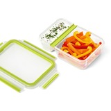 Emsa 518103 gamelle Boîte de rangement alimentaire 0,6 L Polypropylène (PP), Élastomère thermoplastique (TPE) Vert, Transparent 1 pièce(s), Lunch-Box Vert clair/transparent, Boîte de rangement alimentaire, Adulte, Vert, Transparent, Polypropylène (PP), Élastomère thermoplastique (TPE), Monochromatique, Rectangulaire