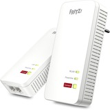 FRITZ! 1240 AX WLAN Set, Powerline Powerline 1240 AX WLAN Set, 1200 Mbit/s, Gigabit Ethernet, 10,100,1000 Mbit/s, Wi-Fi 6 (802.11ax), Monobande (2,4 GHz), 600 Mbit/s