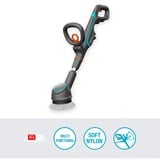 GARDENA AquaBrush Compact Batterie multi-usages sans fil 02/18V P4A Solo, Nettoyant pour sols dur Gris/Turquoise, 14840-55, POWER FOR ALL ALLIANCE, batterie et chargeur non inclus