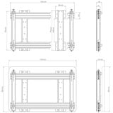 HAGOR Support mural pour Cisco WebEx Board 55" / Board Pro 55" Noir