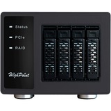 HighPoint SSD6444 4x Port to PCIe 3.0 x16 NVMe RAID Enclosure, Boîtier disque dur 