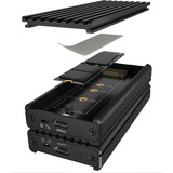 ICY BOX IB-1917M-C32a Boîtier M.2 NVMe SSD, Boîtier disque dur Noir