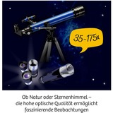 KOSMOS Astro-Teleskop Coffrets de sciences pour enfant, Télescope Télescope, Astronomie, 12 an(s), Noir