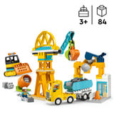 LEGO DUPLO Town Chantier avec véhicules de construction - Set 3 en 1, Jouets de construction 