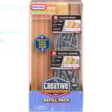 MGA Entertainment Creative Construction Wood, Nails and Screw Bundle, Outils pour enfants Nails and Screw Bundle, 3 an(s)