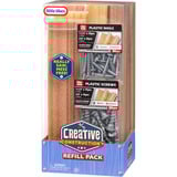 MGA Entertainment Creative Construction Wood, Nails and Screw Bundle, Outils pour enfants Nails and Screw Bundle, 3 an(s)