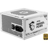MSI MAG A850GL PCIE5 WHITE unité d'alimentation d'énergie 20+4 pin ATX ATX Blanc alimentation modulaire 850 watt Blanc, 4x PCIe, 850 W, 100 - 240 V, 47 - 63 Hz, 8 A, 4 A, Actif