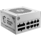 MSI MAG A850GL PCIE5 WHITE unité d'alimentation d'énergie 20+4 pin ATX ATX Blanc alimentation modulaire 850 watt Blanc, 4x PCIe, 850 W, 100 - 240 V, 47 - 63 Hz, 8 A, 4 A, Actif