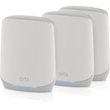 Netgear ORBI RBK763s Tri-band Mesh WiFi 6, Routeur maillé Blanc, 1x ORBI-routeur (RBR760) + 2x ORBI-satellite (RBS760)