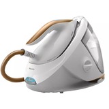 Philips PSG7040/10 Centrale vapeur 2100 W 1,8 L Semelle SteamGlide Elite Or, Blanc, Centrales à vapeur Blanc/Or, 2100 W, 120 g/min, Semelle SteamGlide Elite, 0,8 bar, 1,8 L, 120 g/min