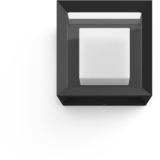 Philips White & Color Ambiance Econic Outdoor applique murale carrée, Lumière LED Noir