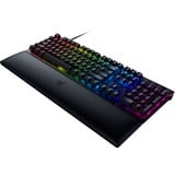 Razer RZ03-03931000-R3G1 clavier USB QWERTZ Allemand Noir, clavier gaming Noir, Layout DE, Razer Clicky Optical (Purple), Taille réelle (100 %), USB, Clavier mécanique, QWERTZ, LED RGB, Noir