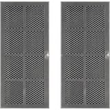 Respekta Ensemble de filtres à charbon actif MIZ 7800 Argent/Noir