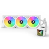 Sharkoon S100 ARGB, Watercooling Blanc