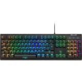 Sharkoon SKILLER SGK30 clavier USB QWERTY Italien Noir, clavier gaming Noir, Layout IT, Huano Blue, Taille réelle (100 %), USB, Clavier mécanique, QWERTY, LED RGB, Noir