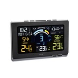 TFA 35.1140.01, Table clock Noir/Argent