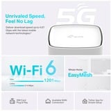 TP-Link Archer AX1800 routeur sans fil Gigabit Ethernet Bi-bande (2,4 GHz / 5 GHz) 5G Blanc Wi-Fi 6 (802.11ax), Bi-bande (2,4 GHz / 5 GHz), Ethernet/LAN, 5G, Blanc, Routeur