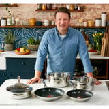Tefal Poêle wok by Jamie Oliver Cook Smart Acier inoxydable/Noir