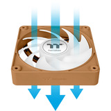 Thermaltake CT140 EX ARGB Sync PC Cooling Fan Gravel Sand ventilateurs de boîtier Brun clair, 3 pièces, 140 x 140 x 25 mm, PWM