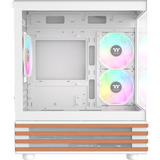Thermaltake View 170 WS ARGB boîtier mini tower Blanc/bois | 2x USB-A | RGB | Verre Trempé