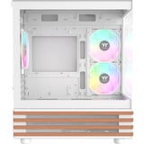 Thermaltake  boîtier mini tower Blanc/bois | 2x USB-A | RGB | Window