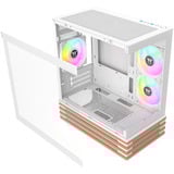 Thermaltake  boîtier mini tower Blanc/bois | 2x USB-A | RGB | Window
