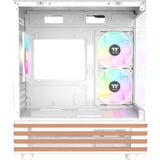 Thermaltake  boîtier mini tower Blanc/bois | 2x USB-A | RGB | Window