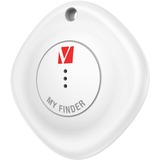 Verbatim My Finder Personnel Recherche Noir, Blanc, Traceur de localisation Noir/Blanc, Personnel, Recherche, Noir, Blanc, Résistant à la poussière, Imperméable, Acrylonitrile-Butadiène-Styrène (ABS), Polycarbonate (PC), IP66
