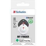 Verbatim My Finder Personnel Recherche Noir, Blanc, Traceur de localisation Noir/Blanc, Personnel, Recherche, Noir, Blanc, Résistant à la poussière, Imperméable, Acrylonitrile-Butadiène-Styrène (ABS), Polycarbonate (PC), IP66