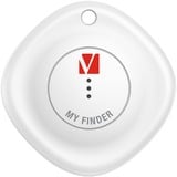 Verbatim My Finder Traceur Bluetooth - 2 pièces, Traceur de localisation Noir/Blanc, Personnel, Recherche, Noir, Blanc, Résistant à la poussière, Imperméable, Acrylonitrile-Butadiène-Styrène (ABS), Polycarbonate (PC), IP66
