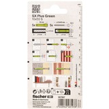 fischer Dübel SX Plus Green 10x50 S K, Cheville Vert