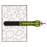 fischer Dübel SX Plus Green 10x50 S K, Cheville Vert
